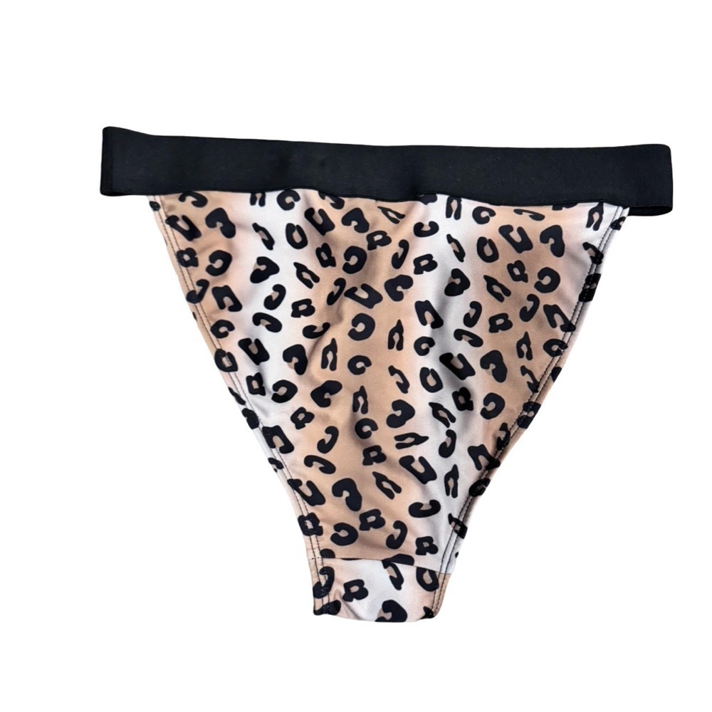 Brave Soul London Leopard High cut Bikini Bottoms size small NWT - Picture 2 of 5